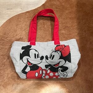 Disney Mickey and Minnie Red and Gray Tote